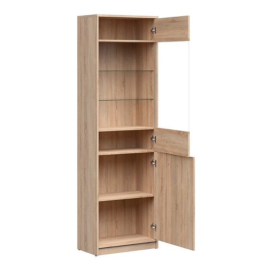 NEPO PLUS vitrína REG1D1W, dub sonoma