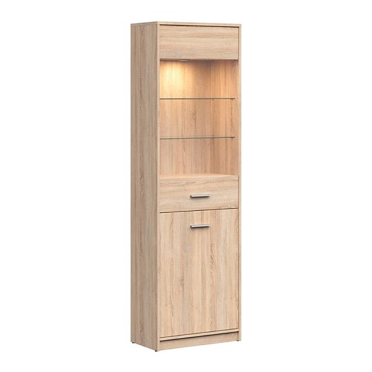 NEPO PLUS vitrína REG1D1W, dub sonoma