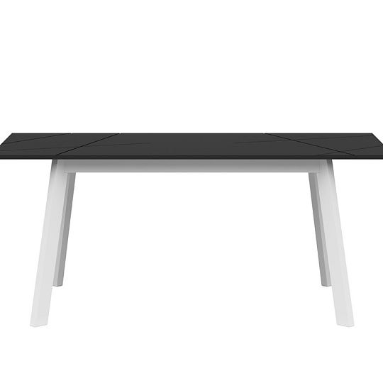 FORN STO jídelní stůl, bílá/černý mat