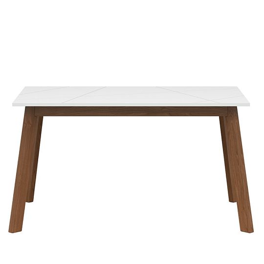 FORN STO jídelní stůl, dub stirling/bílý lesk