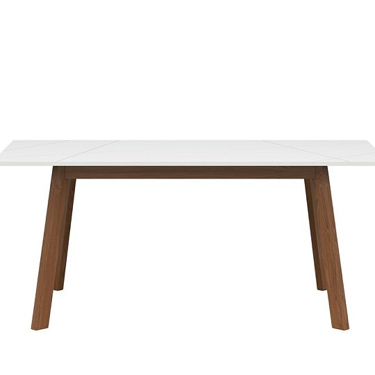 FORN STO jídelní stůl, dub stirling/bílý lesk