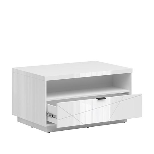 FORN konferenční stolek LAW1S, bílý lesk
