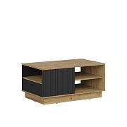 ZENDA konferenční stolek LAW1S, dub waterford/černá