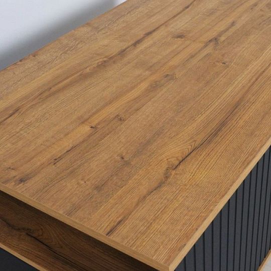 ZENDA konferenční stolek LAW1S, dub waterford/černá