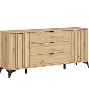 LAMEA komoda KOM2D3S/180, dub artisan