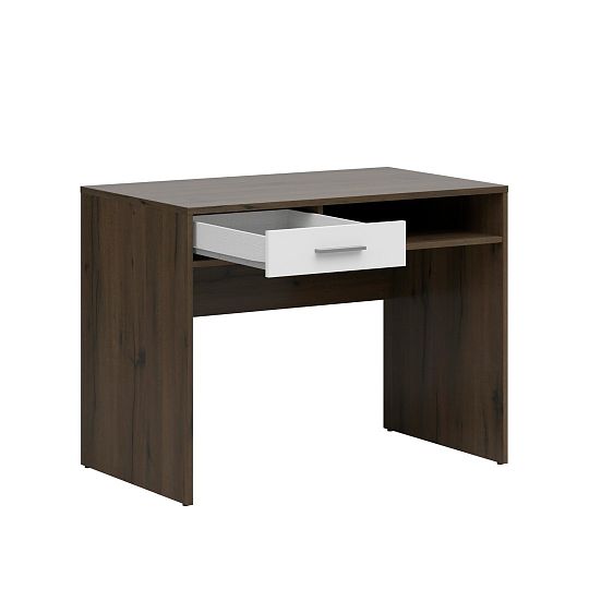 Nepo Plus Psací stůl BIU1S, dub ušlechtilý/bílá