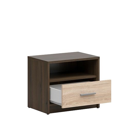 Nepo Plus Noční stolek KOM1S, dub ušlechtilý/dub sonoma