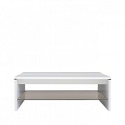 Azteca Trio Konferenční stolek LAW/4/11 Bílý lesk/dub Canterbury