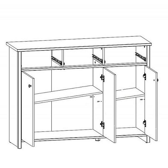 Porto Komoda KOM3D3S Modřín Sibiu světlý