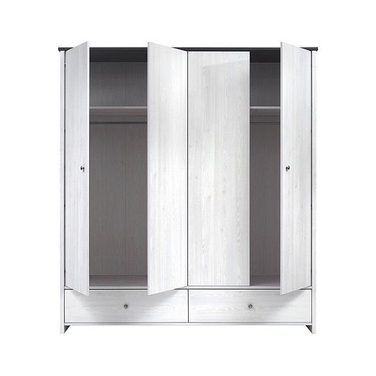 Porto Skříň SZF4D2S Modřín Sibiu světlý