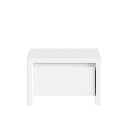 Kaspian Noční stolek KOM1S bílá/bílá matná