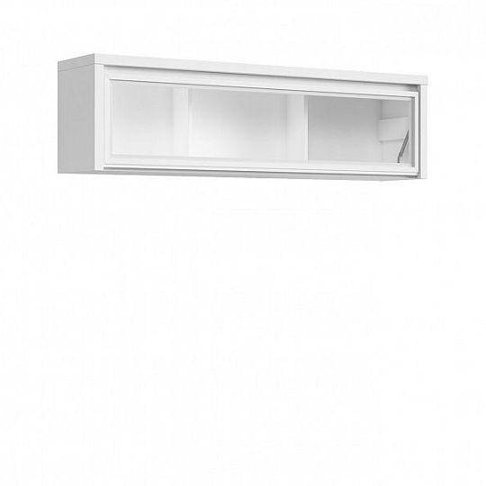 Kaspian Vitrína SFW1W/140 bílá/bílá matná