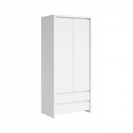 Kaspian Skříň SZF2D2S bílá/bílá matná