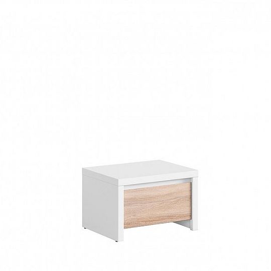 Kaspian Noční stolek KOM1S bílá/dub Sonoma