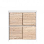 Kaspian skříňka KOM4D bílá/dub Sonoma
