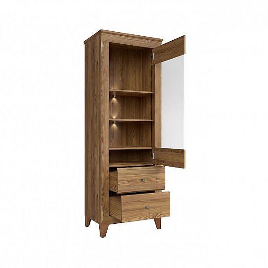 Bergen Vitrína REG1W2S, Modřín sibiu zlatý