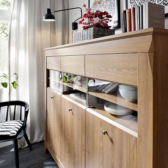 Bergen Vitrína REG3W, Modřín sibiu zlatý