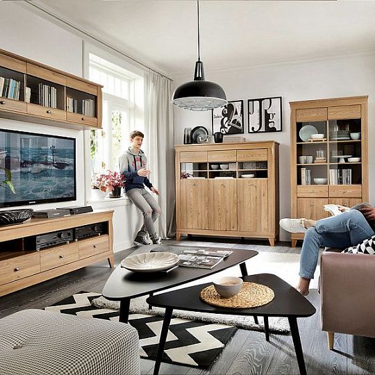 Bergen Vitrína REG3W, Modřín sibiu zlatý