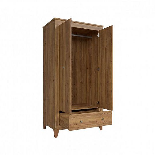 Bergen Šatní skříň SZF2D1S, Modřín sibiu zlatý