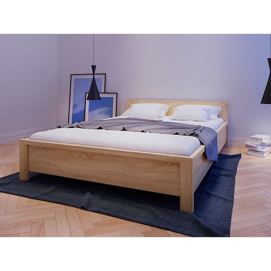 KASPIAN postel 140 cm, dub sonoma