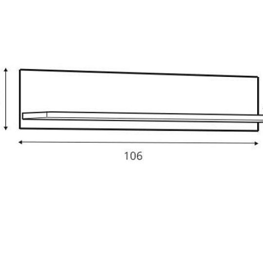HOLTEN police POL/106, bílá/dub wotan