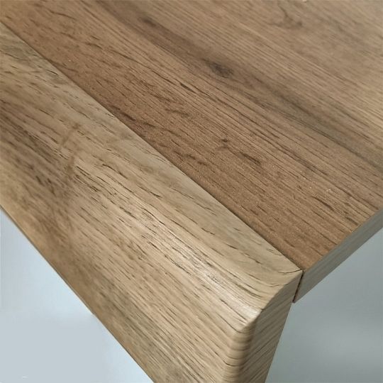 HOLTEN Televizní stolek RTV1S, dub wotan/bílý lesk