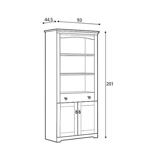 PATRAS regál REG2D1S, Dub April