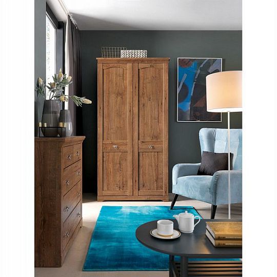 PATRAS šatní skříň SZF2D, dub april