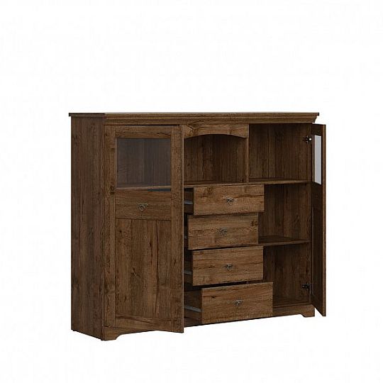 PATRAS vitrína KOM2W4S, dub april