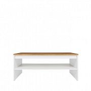 HOLTEN konferenční stolek LAW/110, bílá/dub woltan