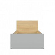 NANDU postel 90 cm, šedá/dub polský