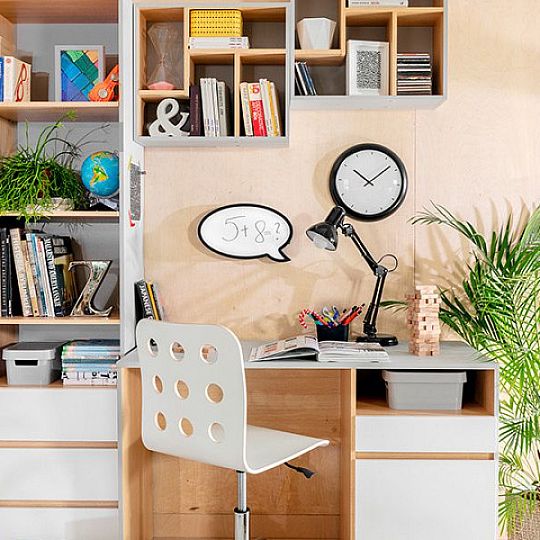 NANDU závěsná police POL/50, šedá/dub polský