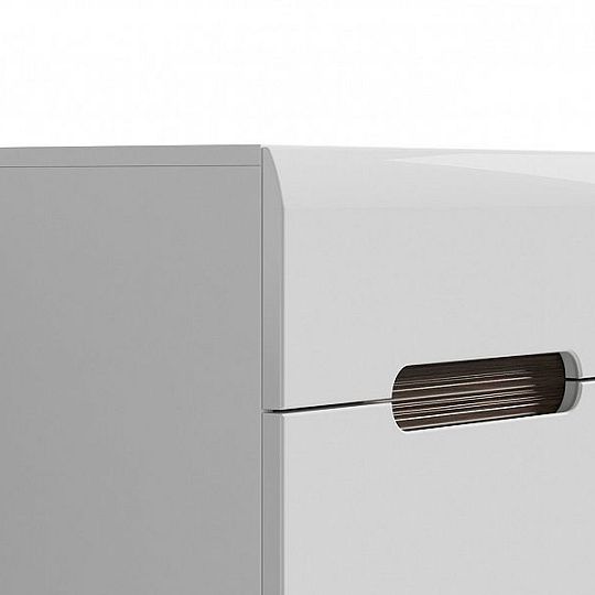 AZTECA TRIO Komoda KOM5S/10/6, bílá/bílý lesk