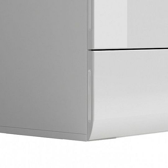 AZTECA TRIO Komoda KOM5S/10/6, bílá/bílý lesk