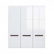 AZTECA TRIO Skříň SZF3D/21/18, bílá/bílý lesk