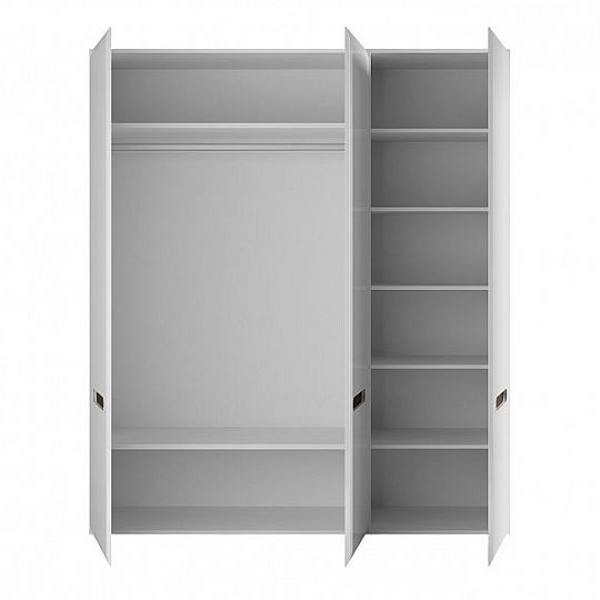 AZTECA TRIO Skříň SZF3D/21/18, bílá/bílý lesk