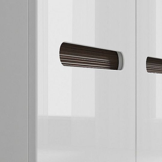 AZTECA TRIO Skříň SZF3D/21/18, bílá/bílý lesk