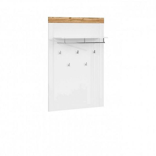 HOLTEN věšák WIE, bílá/dub woltan/bílý lesk