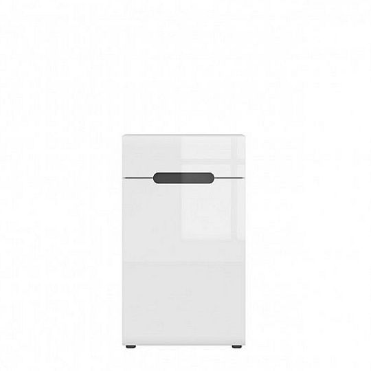 AZTECA TRIO komoda KOM1D1S/10/6 bílá/bílý lesk