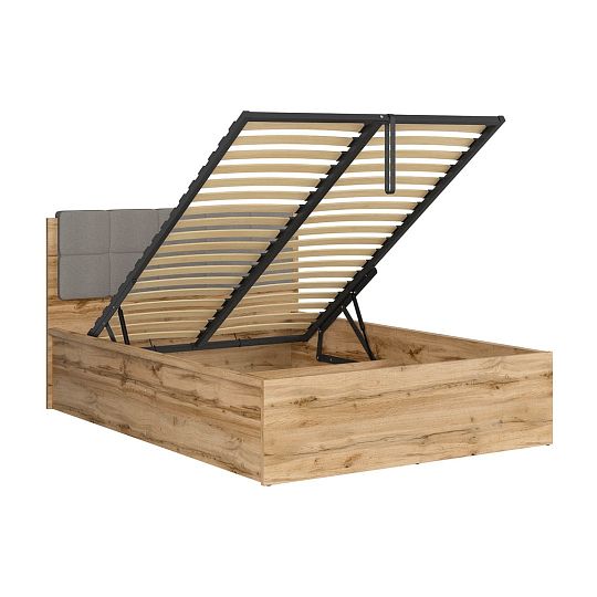 TETRIX postel 160 cm + rošt a úložný prostor, dub wotan