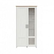 Loksa vitrína REG1D1W, borovice bílá anderson