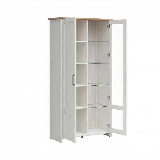 Loksa vitrína REG1D1W, borovice bílá anderson