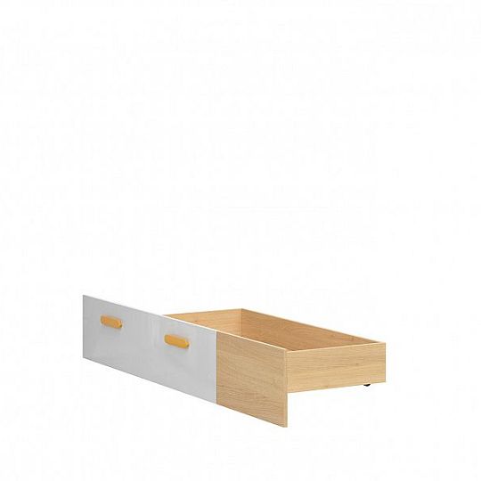 WESKER šuplík SZUFLADA, dub nagano/bílý lesk