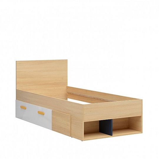 WESKER šuplík SZUFLADA, dub nagano/bílý lesk