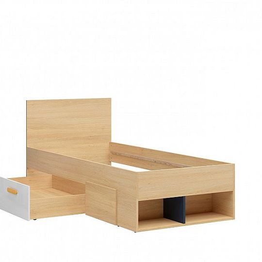 WESKER šuplík SZUFLADA, dub nagano/bílý lesk