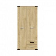 LARA šatní skříň SZF2D2S, jasan běloruský