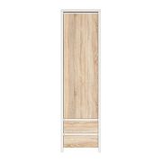 KASPIAN regál REG1D2S, bílá/dub sonoma