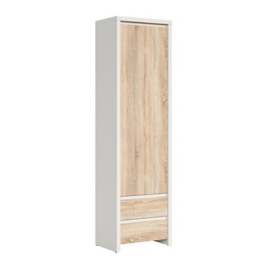 KASPIAN regál REG1D2S, bílá/dub sonoma