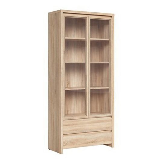 Kaspian Vitrína REG2W2S, dub sonoma