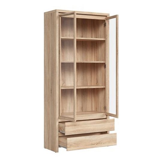 Kaspian Vitrína REG2W2S, dub sonoma